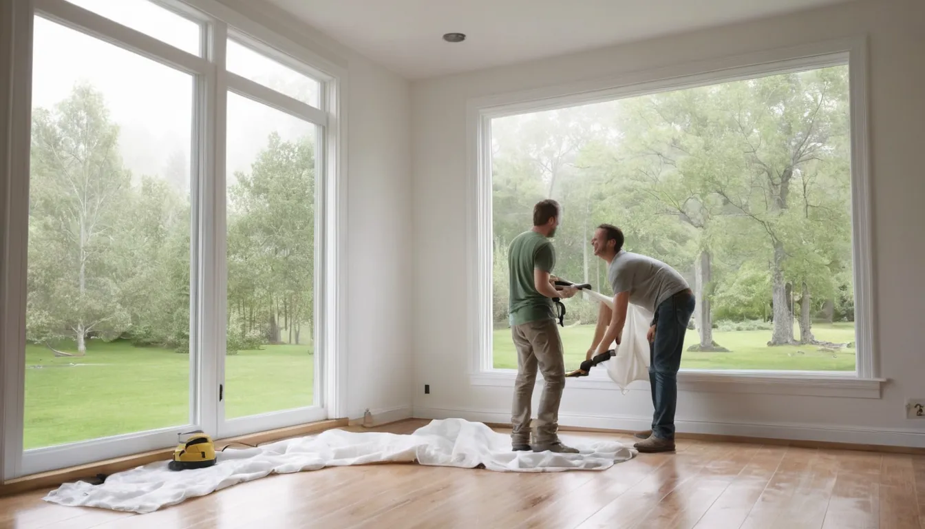 Friendly provider installing a new window in a wood-frame home in the Seattle area